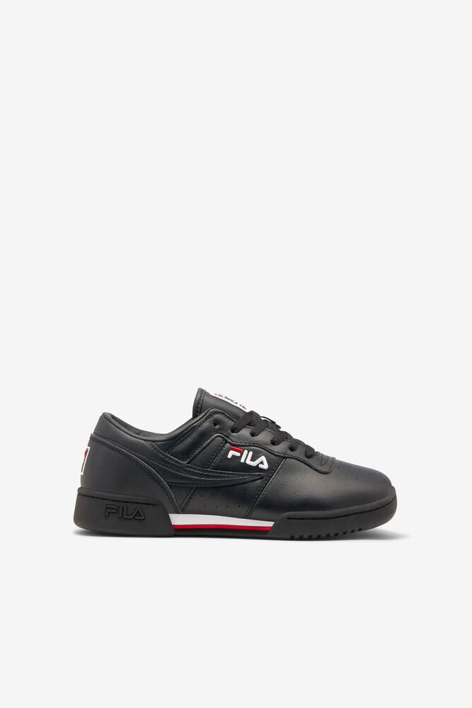 Fila Trainers Kids Black Original Fitness - Ireland 91580-HFQY